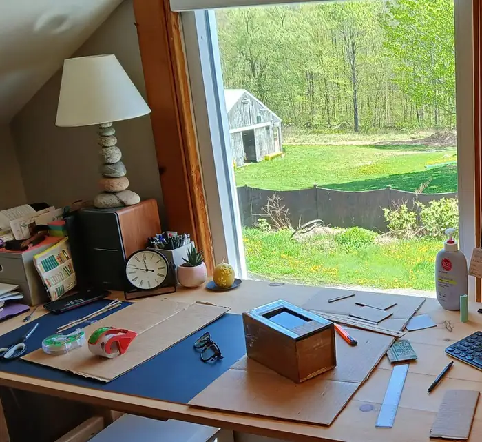 The construction process (yes, my sweet office view is sweet ;) )