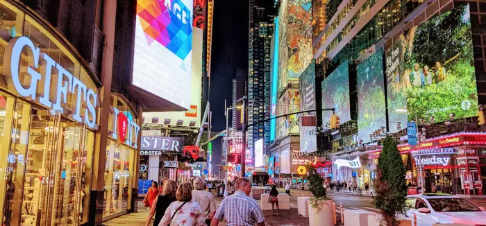 Times Square in NYC, about two months before the pandemic hit.